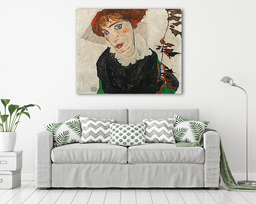 Wally Neuzil portréja (vászonkép) - vászonkép, falikép otthonra és irodába