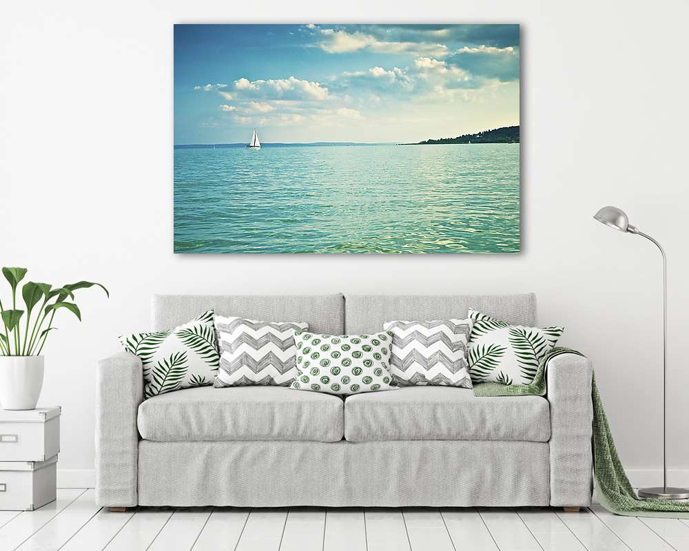 Balaton nyáron, Magyarország - vászonkép, falikép vásárlás Balaton nyáron, Magyarország (poszter) - vászonkép, falikép otthonra és irodába