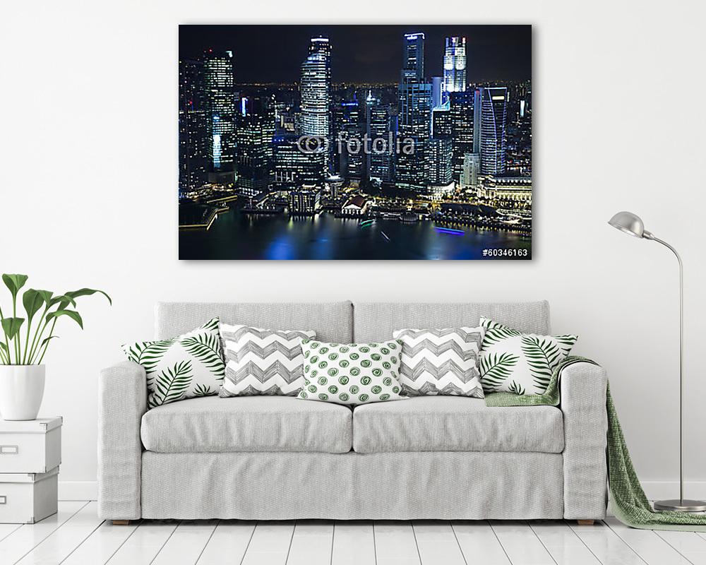 Város éjjel (fotótapéta) - vászonkép, falikép otthonra és irodába