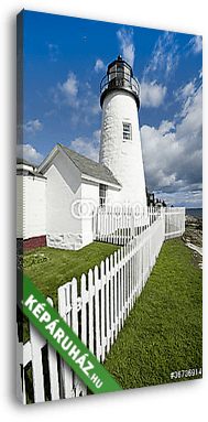 Világítótorony a Pemaquid pontban, Bristolban, Maine, USA-ban - vászonkép 3D látványterv