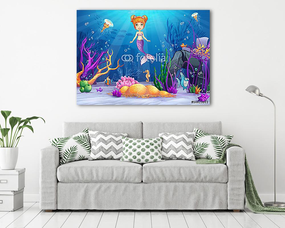 Sellőbirodalom - vászonkép, falikép vásárlás Sellőbirodalom (vászonkép) - vászonkép, falikép otthonra és irodába