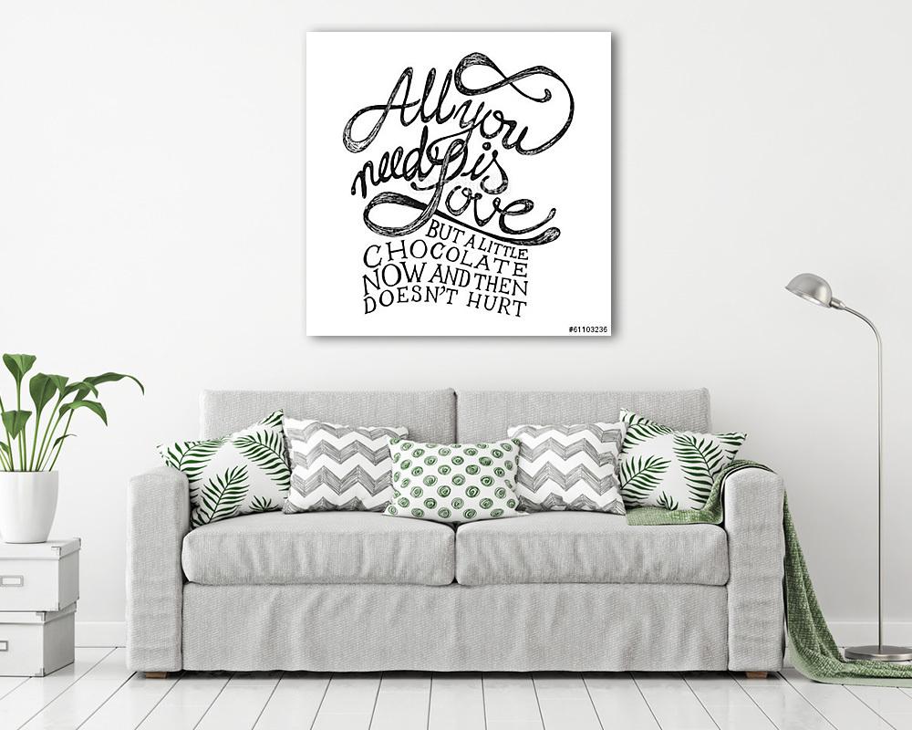 Minden amire szükséged van a szerelemre - Kézzel készített idéző - vászonkép, falikép vásárlás Minden amire szükséged van a szerelemre - Kézzel készített idéző (vászonkép) - vászonkép, falikép otthonra és irodába