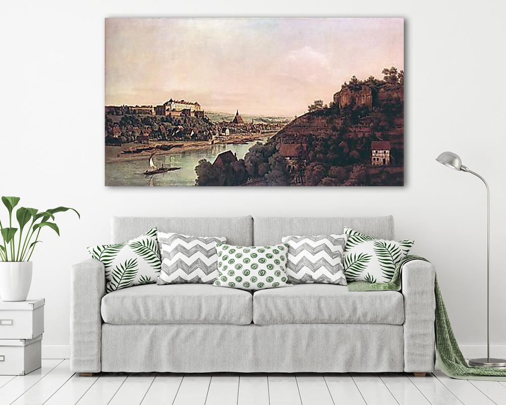 Pirna látképe (többrészes kép) - vászonkép, falikép otthonra és irodába