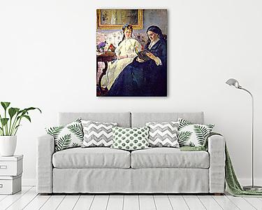 A művész anyja és lánya (vászonkép) - vászonkép, falikép otthonra és irodába