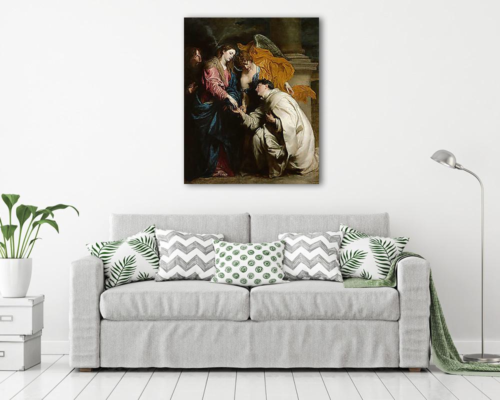 Szent Hermann József látomása (többrészes kép) - vászonkép, falikép otthonra és irodába