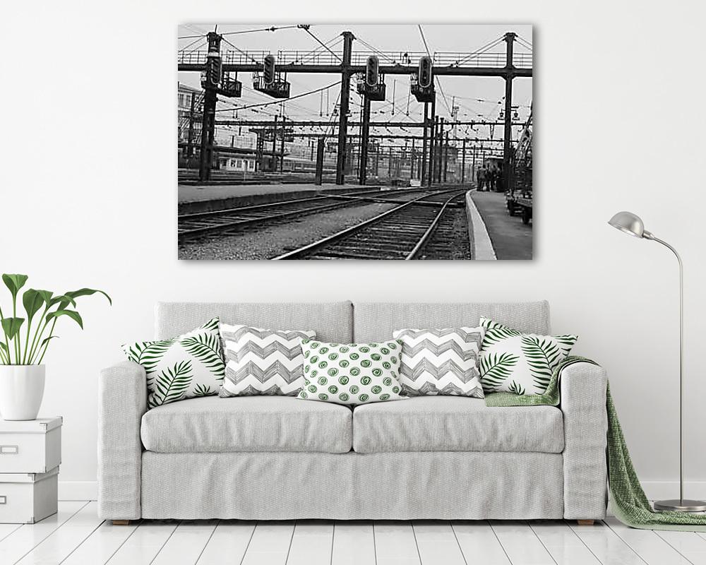 Párizs, Gare de Lyon pályaudvar - vászonkép, falikép vásárlás Párizs, Gare de Lyon pályaudvar (vászonkép) - vászonkép, falikép otthonra és irodába