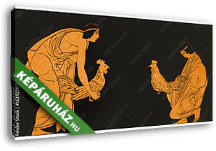 Görög kakasharc - vászonkép 3D látványterv Görög kakasharc - vászonkép 3D látványterv