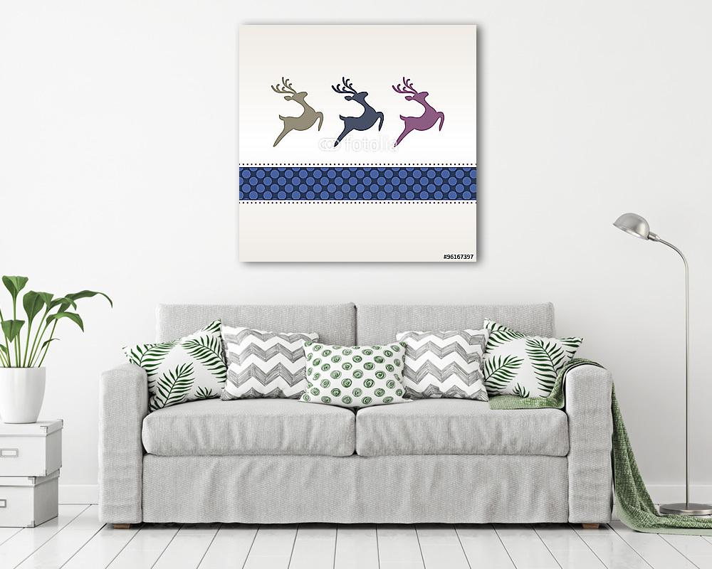 Rénszarvas vektor grafika (vászonkép) - vászonkép, falikép otthonra és irodába
