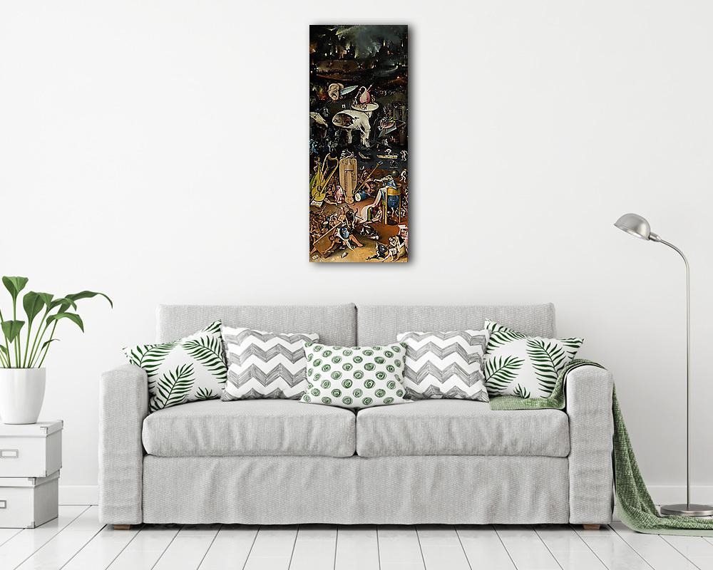 A Gyönyörök kertje triptichon, A Pokol, jobb panel (fotótapéta) - vászonkép, falikép otthonra és irodába