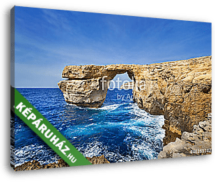 Az Azure Window a Gozo-szigeten, Málta - vászonkép 3D látványterv