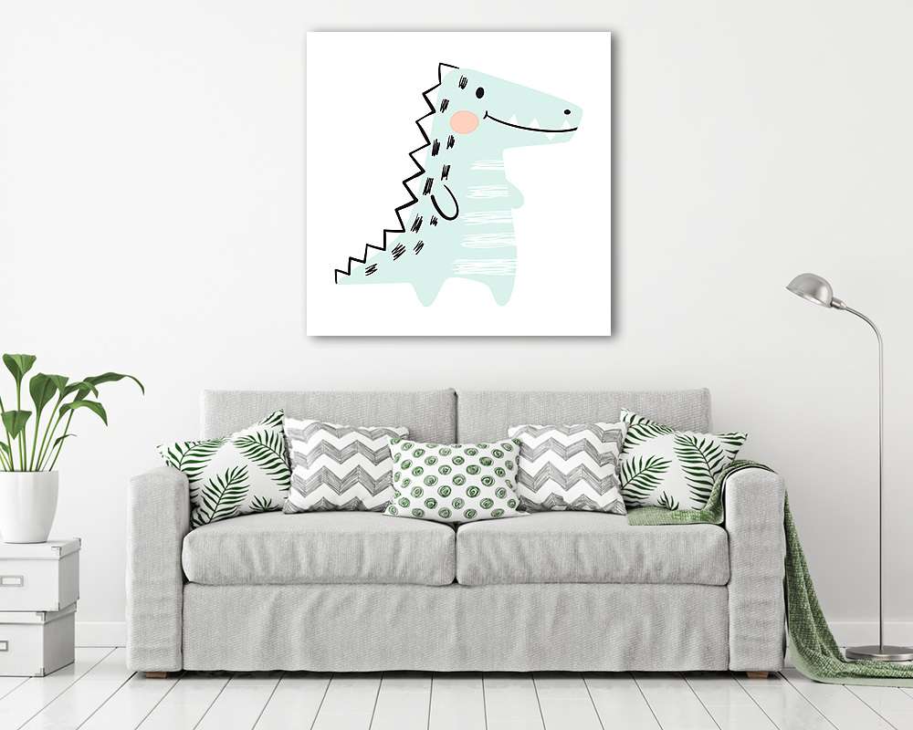Cuki dínó - vászonkép, falikép vásárlás Cuki dínó (vászonkép) - vászonkép, falikép otthonra és irodába