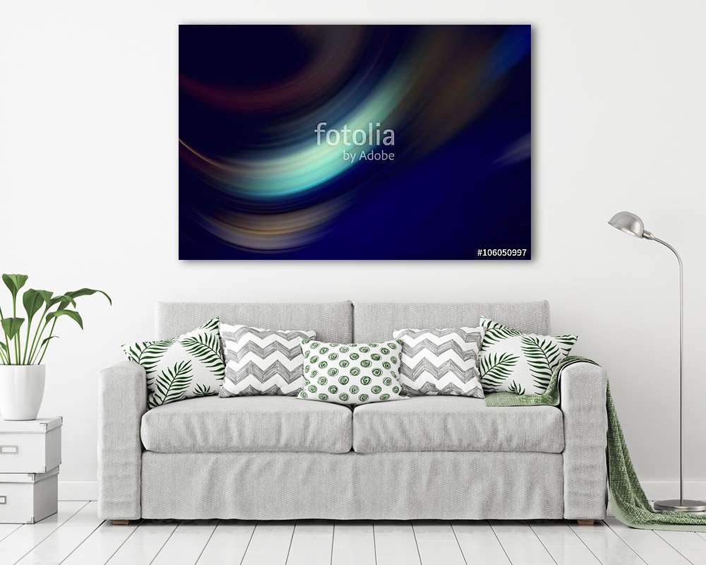 blurred multicolored gradient lines in motion (poszter) - vászonkép, falikép otthonra és irodába