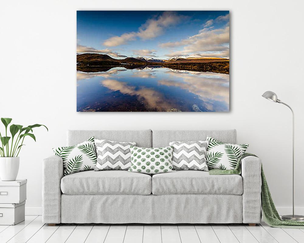 Lochan na h-Achlaise, Skócia (többrészes kép) - vászonkép, falikép otthonra és irodába