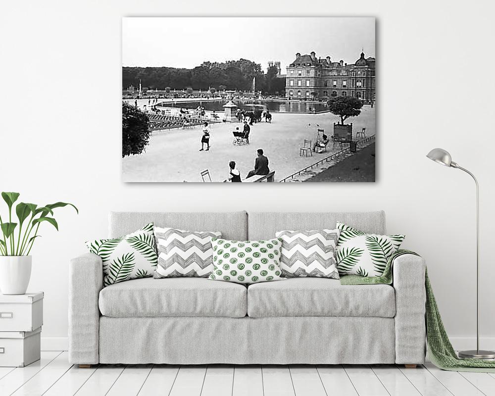 Párizs, Luxemburg-kert (1964) - vászonkép, falikép vásárlás Párizs, Luxemburg-kert (1964) (vászonkép) - vászonkép, falikép otthonra és irodába