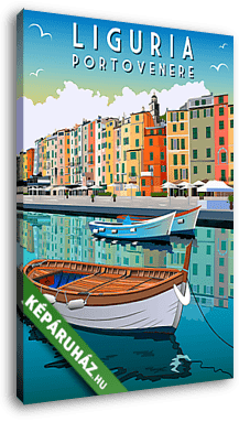 Utazás poszter - Liguria, Portovenere - vászonkép 3D látványterv