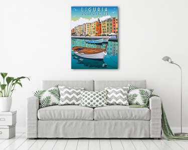Utazás poszter - Liguria, Portovenere (vászonkép) - vászonkép, falikép otthonra és irodába