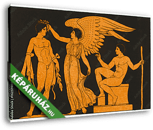 Görög athléta koronázása - vászonkép 3D látványterv