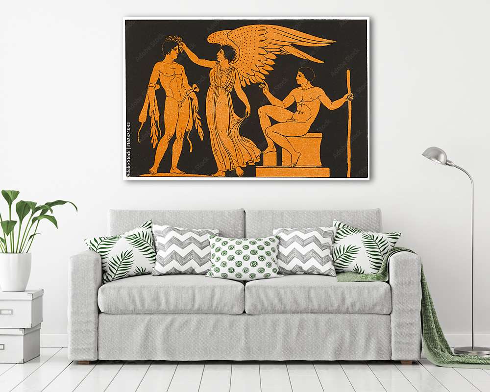 Görög athléta koronázása (vászonkép) - vászonkép, falikép otthonra és irodába