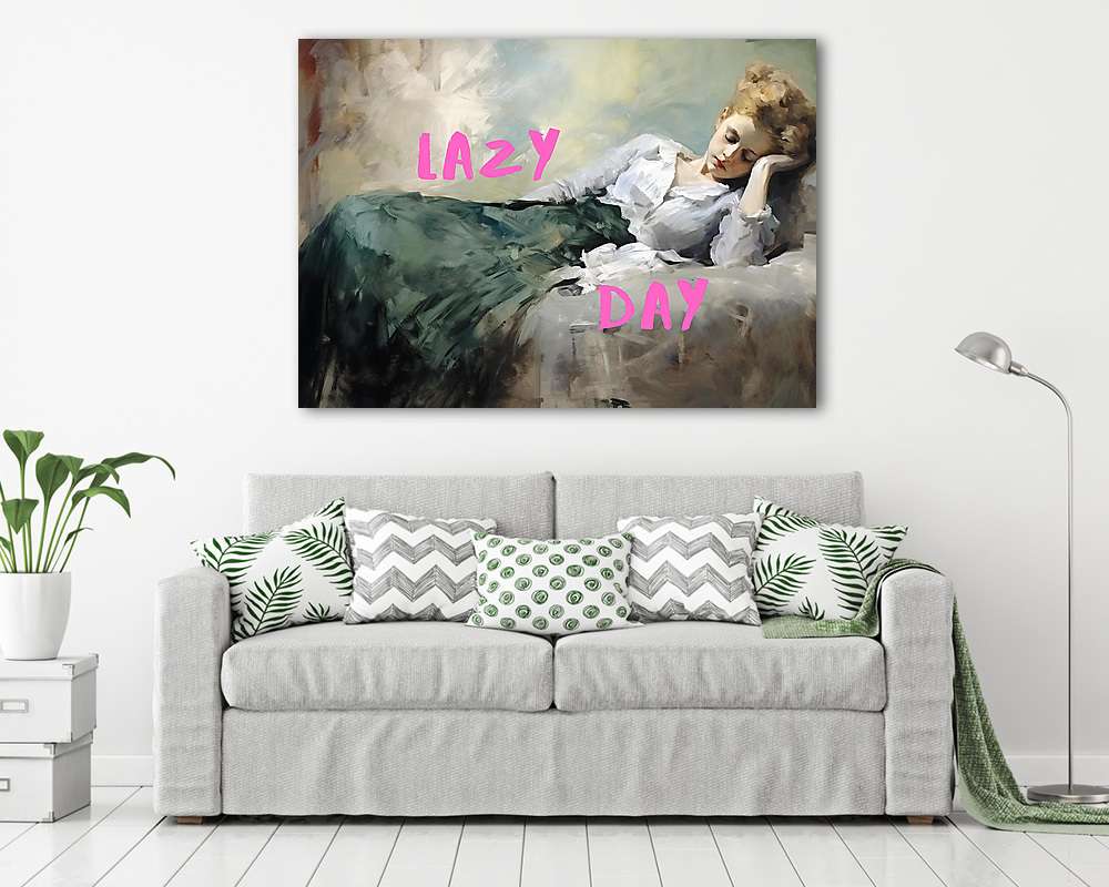 Lazy day 1. (Barokk & Graffiti) - vászonkép, falikép vásárlás Lazy day 1. (Barokk & Graffiti) (keretezett kép) - vászonkép, falikép otthonra és irodába