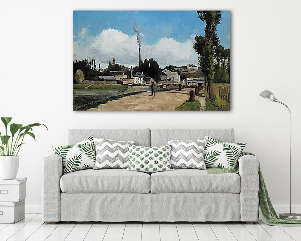 Az Oise folyóPontoise-nél (vászonkép) - vászonkép, falikép otthonra és irodába