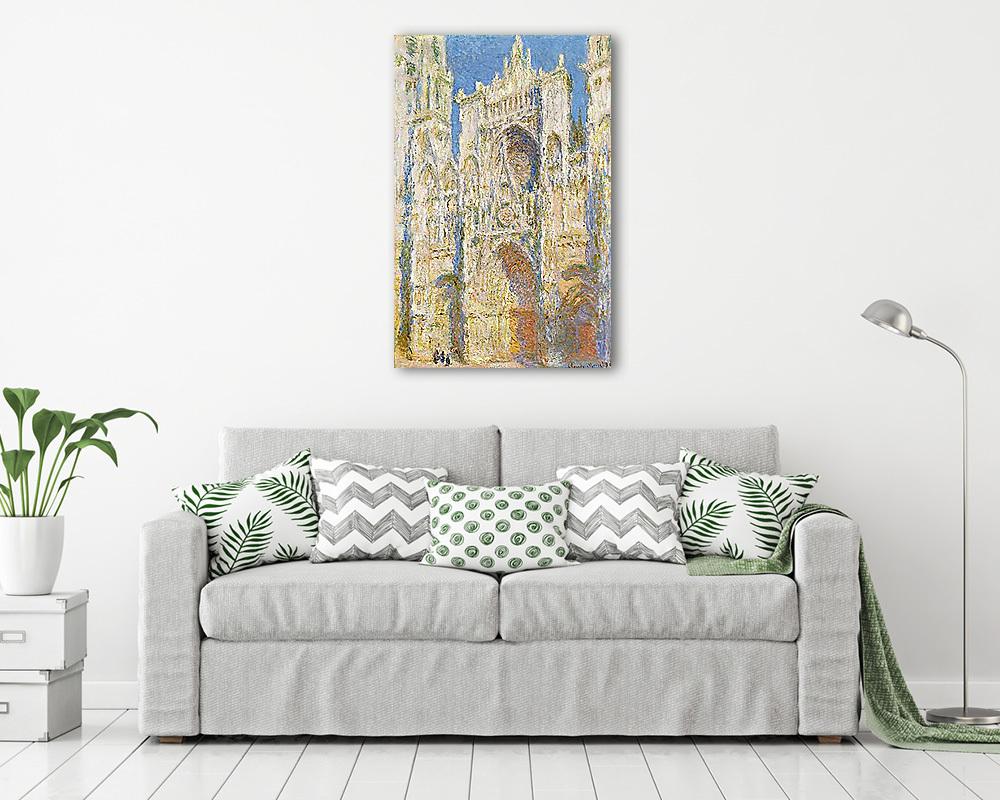 A Rouen-i katedrális, napsütésben (1894) - vászonkép, falikép vásárlás A Rouen-i katedrális, napsütésben (1894) (többrészes kép) - vászonkép, falikép otthonra és irodába