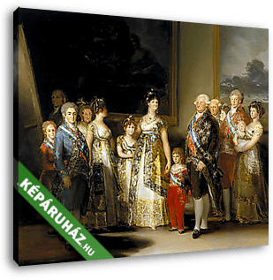 IV. Károly spanyol király és családja - vászonkép 3D látványterv