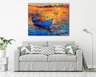 Hajó és óceán (vászonkép) - vászonkép, falikép otthonra és irodába