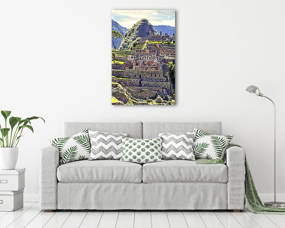 Machu Picchu, Peru (fotótapéta) - vászonkép, falikép otthonra és irodába