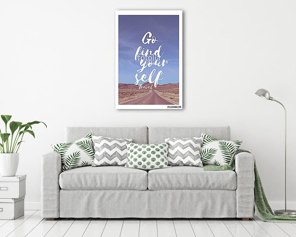 Utazási idézet  (fotótapéta) - vászonkép, falikép otthonra és irodába