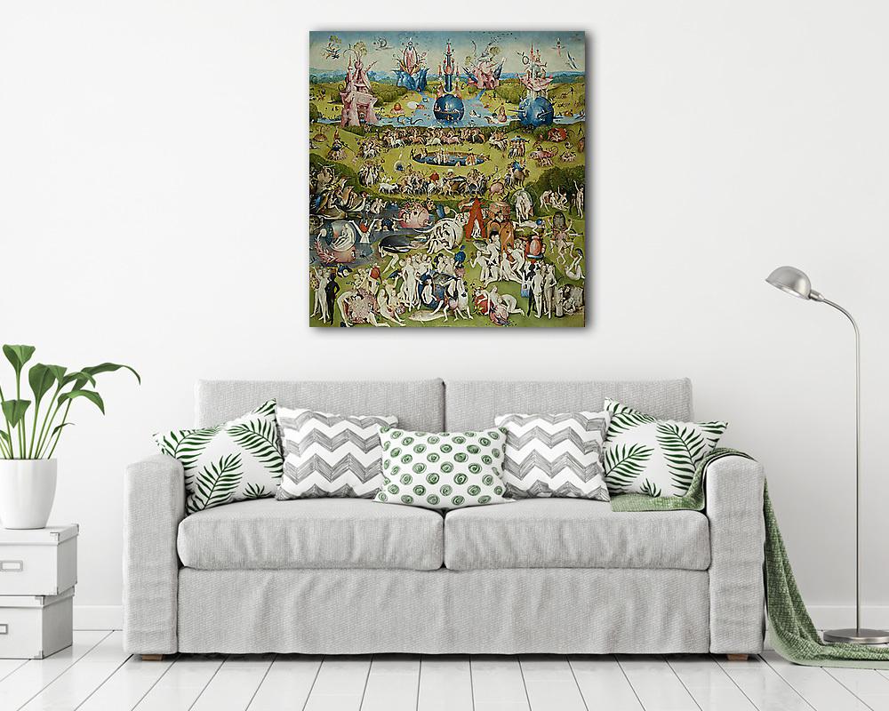 A Gyönyörök kertje triptichon, középső panel (bögre) - vászonkép, falikép otthonra és irodába