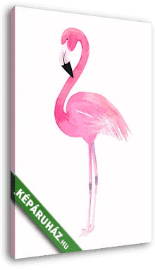 Rózsaszín flamingó - vászonkép 3D látványterv