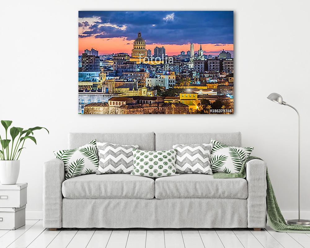 Havana, Cuba Skyline - vászonkép, falikép vásárlás Havana, Cuba Skyline (poszter) - vászonkép, falikép otthonra és irodába