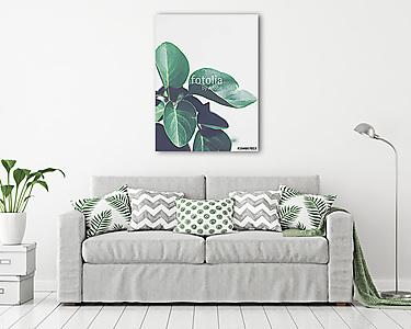 Trópusi zöld növény (vászonkép) - vászonkép, falikép otthonra és irodába