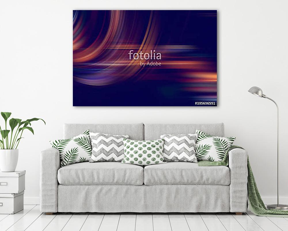 blurred multicolored gradient lines in motion (poszter) - vászonkép, falikép otthonra és irodába