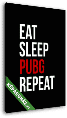 Eat, Sleep, Pubg, Repeat (clean) - vászonkép 3D látványterv