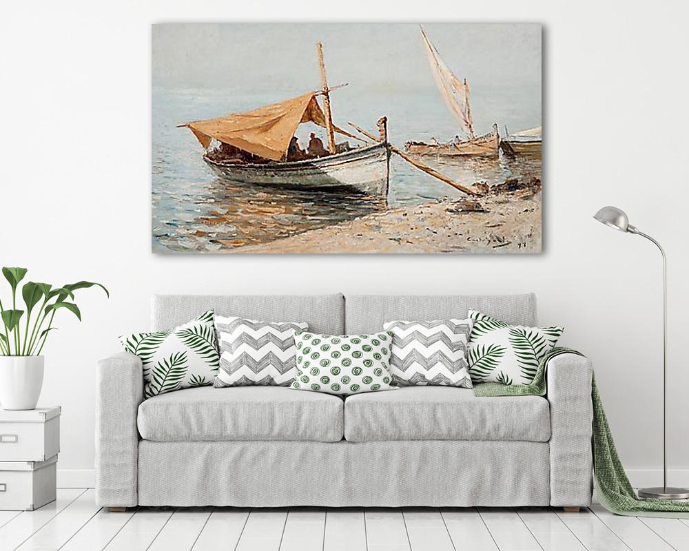 Délután Toulon-i tengerparton (vászonkép) - vászonkép, falikép otthonra és irodába