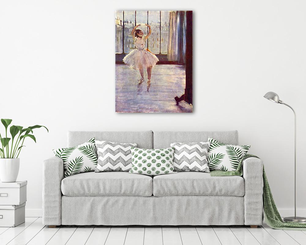 Balett-táncosnő fényképésznél - vászonkép, falikép vásárlás Balett-táncosnő fényképésznél (fotótapéta) - vászonkép, falikép otthonra és irodába
