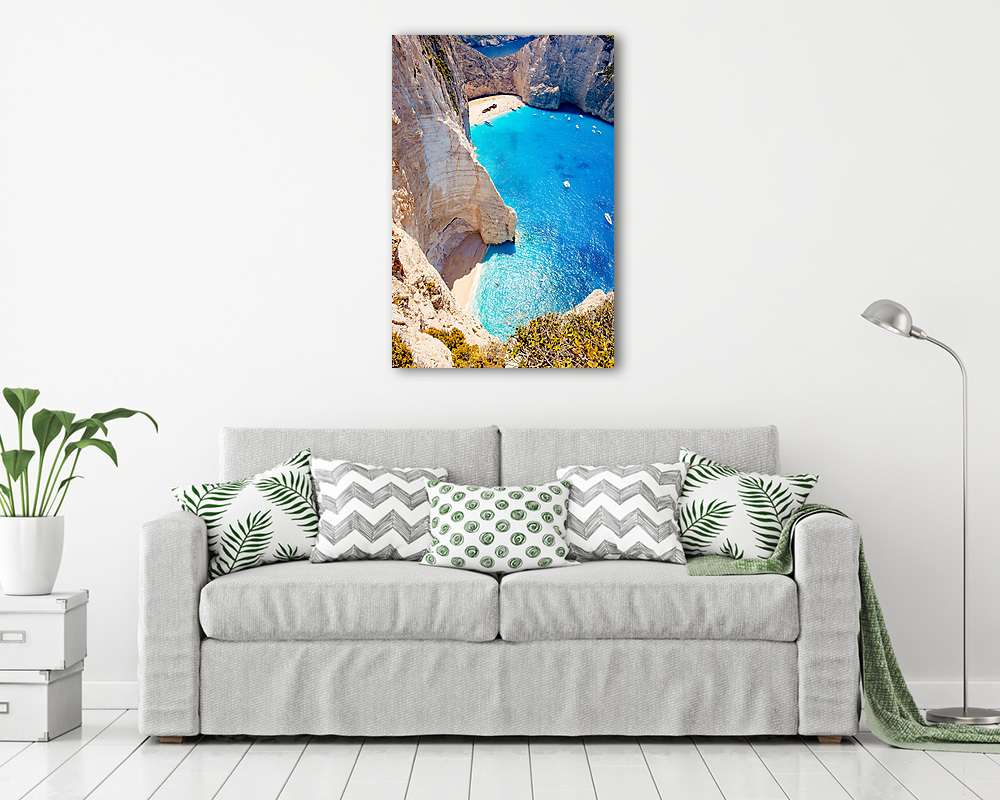 Navagio Shipwreck Zakynthos - vászonkép, falikép vásárlás Navagio Shipwreck Zakynthos (vászonkép) - vászonkép, falikép otthonra és irodába