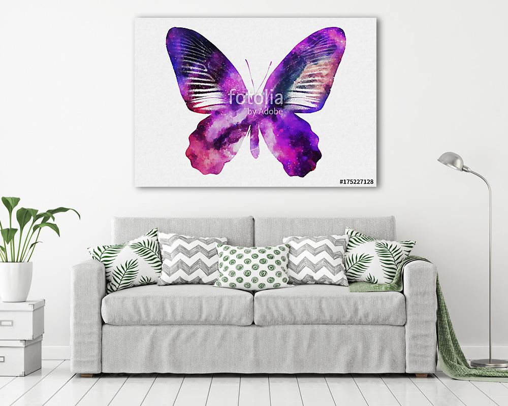 Watercolor Space Butterfly Art, Space Texture, Print Ready, Post - vászonkép, falikép vásárlás Watercolor Space Butterfly Art, Space Texture, Print Ready, Post (vászonkép) - vászonkép, falikép otthonra és irodába