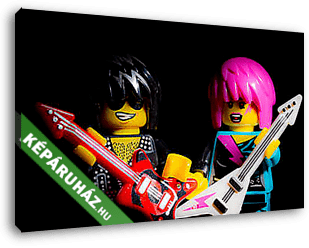 LEGO Characters - Rock banda - vászonkép 3D látványterv