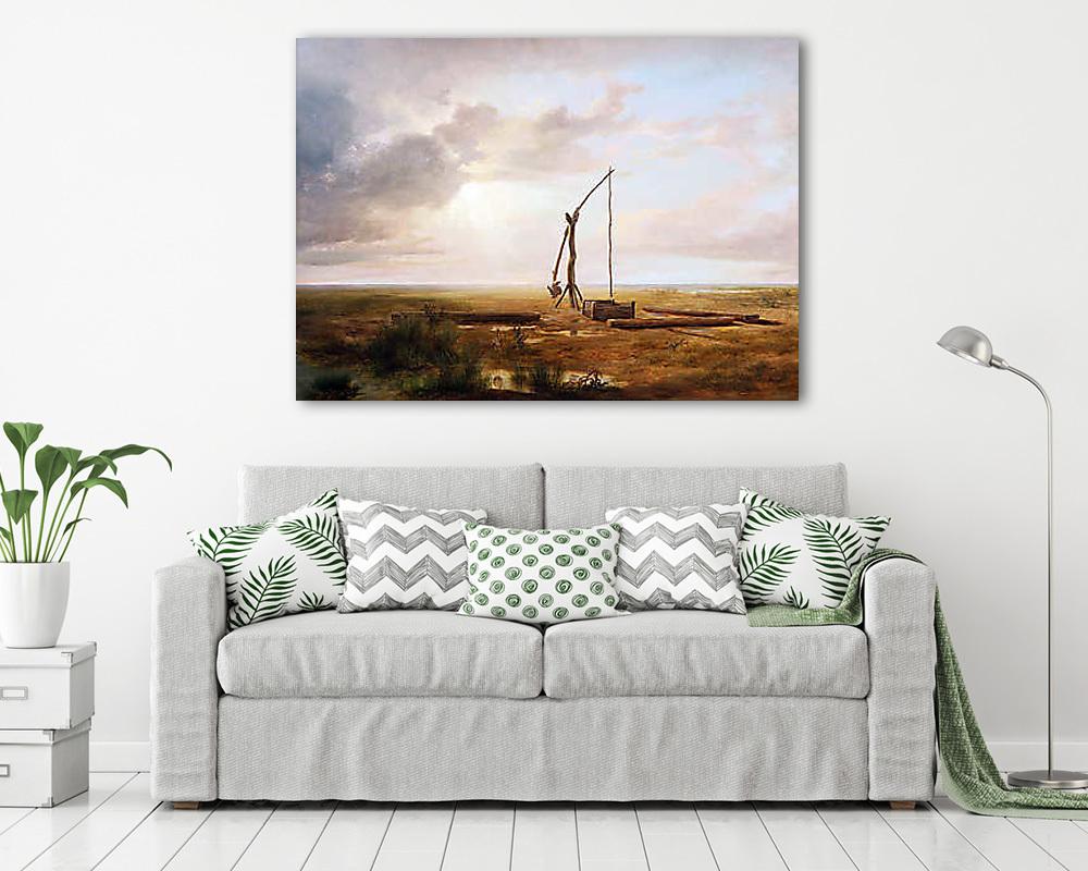 Alföld, gémeskút (többrészes kép) - vászonkép, falikép otthonra és irodába