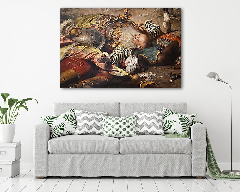 Budavár visszavétele (keretezett kép) - vászonkép, falikép otthonra és irodába