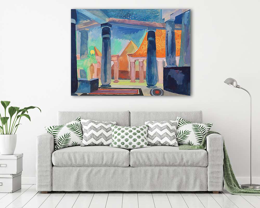 Színpadkép a Kleopátra baletthez - vászonkép, falikép vásárlás Színpadkép a Kleopátra baletthez (vászonkép) - vászonkép, falikép otthonra és irodába