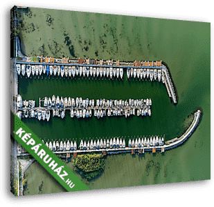 A kikötő (Balatonlelle) - vászonkép 3D látványterv