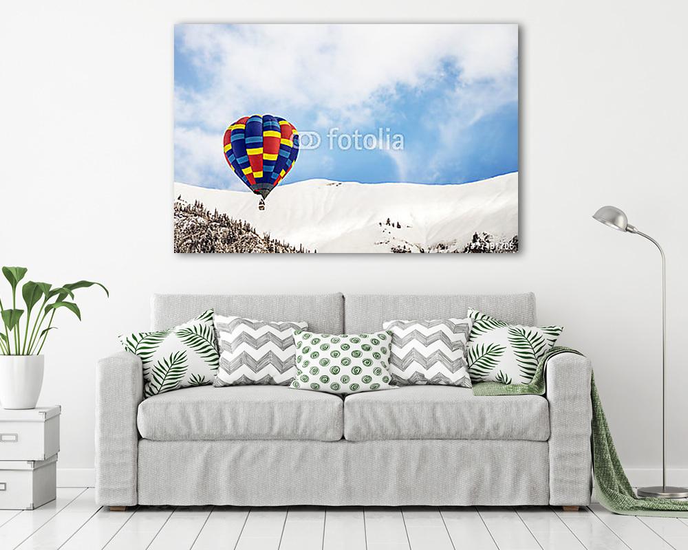 Hőlégballon Château-d'Oex-nál (poszter) - vászonkép, falikép otthonra és irodába