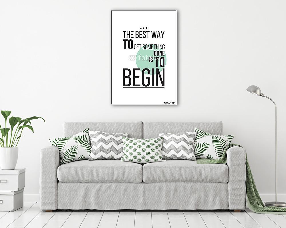 Egyszerű motivációs poszter fehér alapon - vászonkép, falikép vásárlás Egyszerű motivációs poszter fehér alapon (poszter) - vászonkép, falikép otthonra és irodába