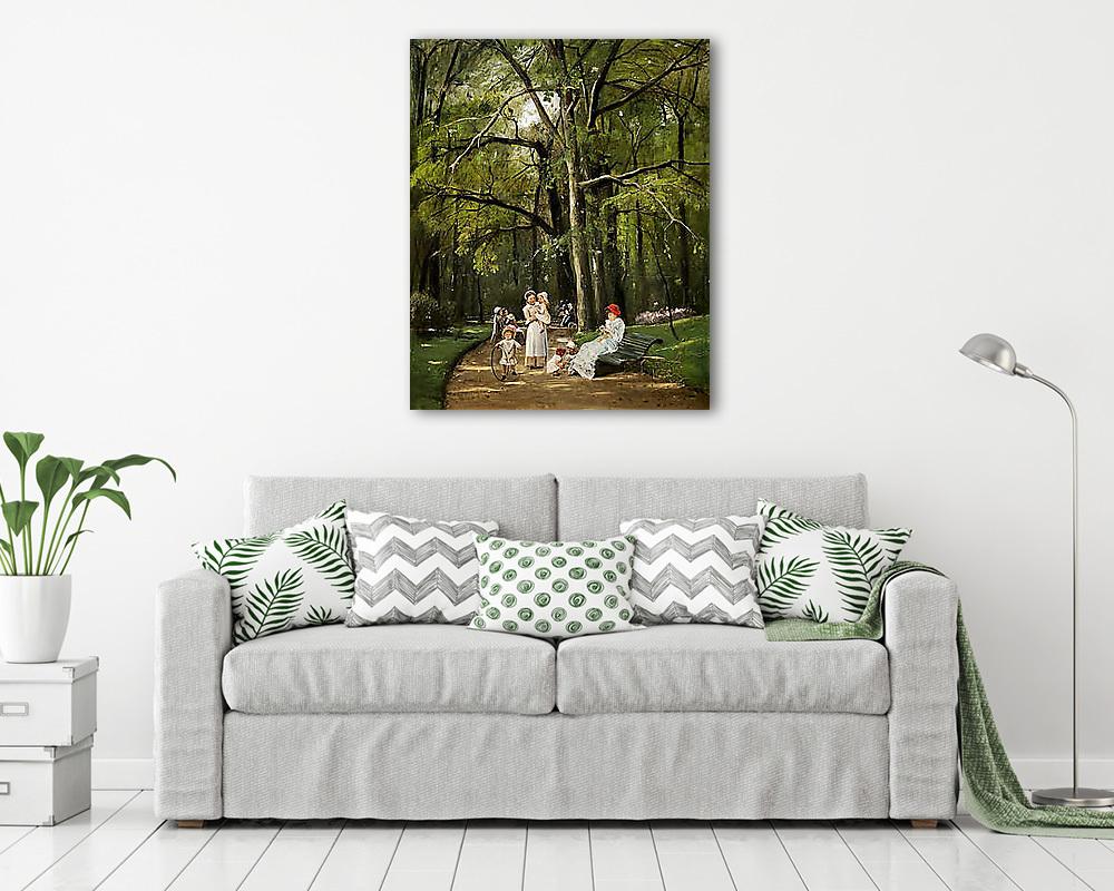 Sétány a Park Monceauban - vászonkép, falikép vásárlás Sétány a Park Monceauban (vászonkép) - vászonkép, falikép otthonra és irodába