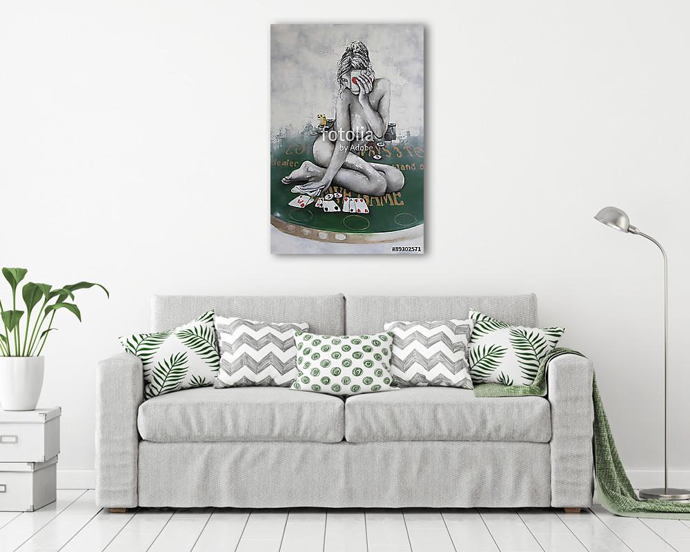 Szerencsés a játékban (többrészes kép) - vászonkép, falikép otthonra és irodába