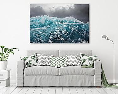 sea wave in the atlantic ocean during storm (vászonkép) - vászonkép, falikép otthonra és irodába