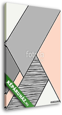 Geometrikus formák, csíkok - vászonkép 3D látványterv